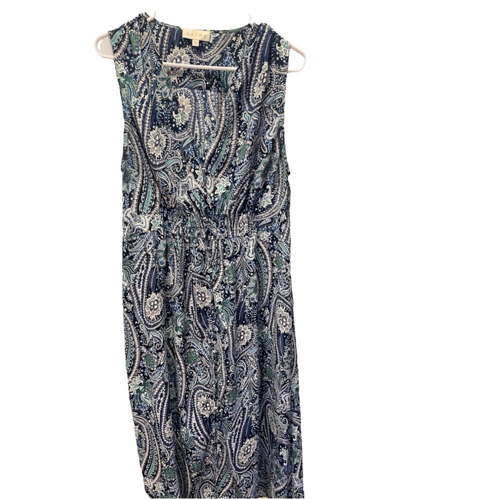 Blue Paisley Maxi Dress